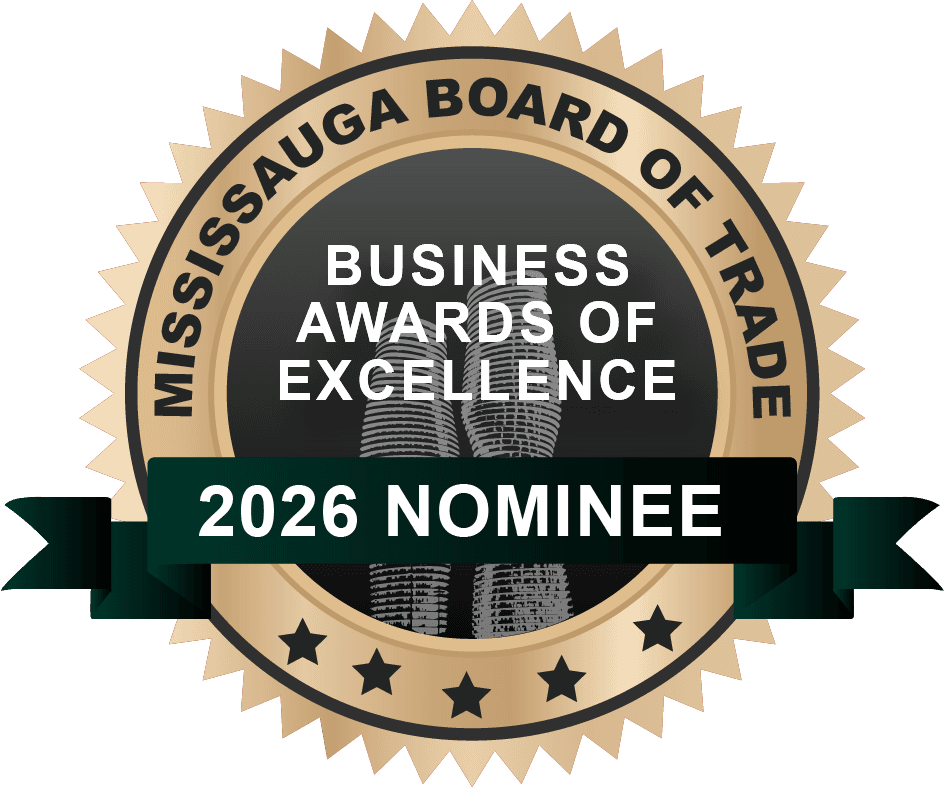 Mississauga Board of Trade Business Awards of Excellence 2026 Nominee badge